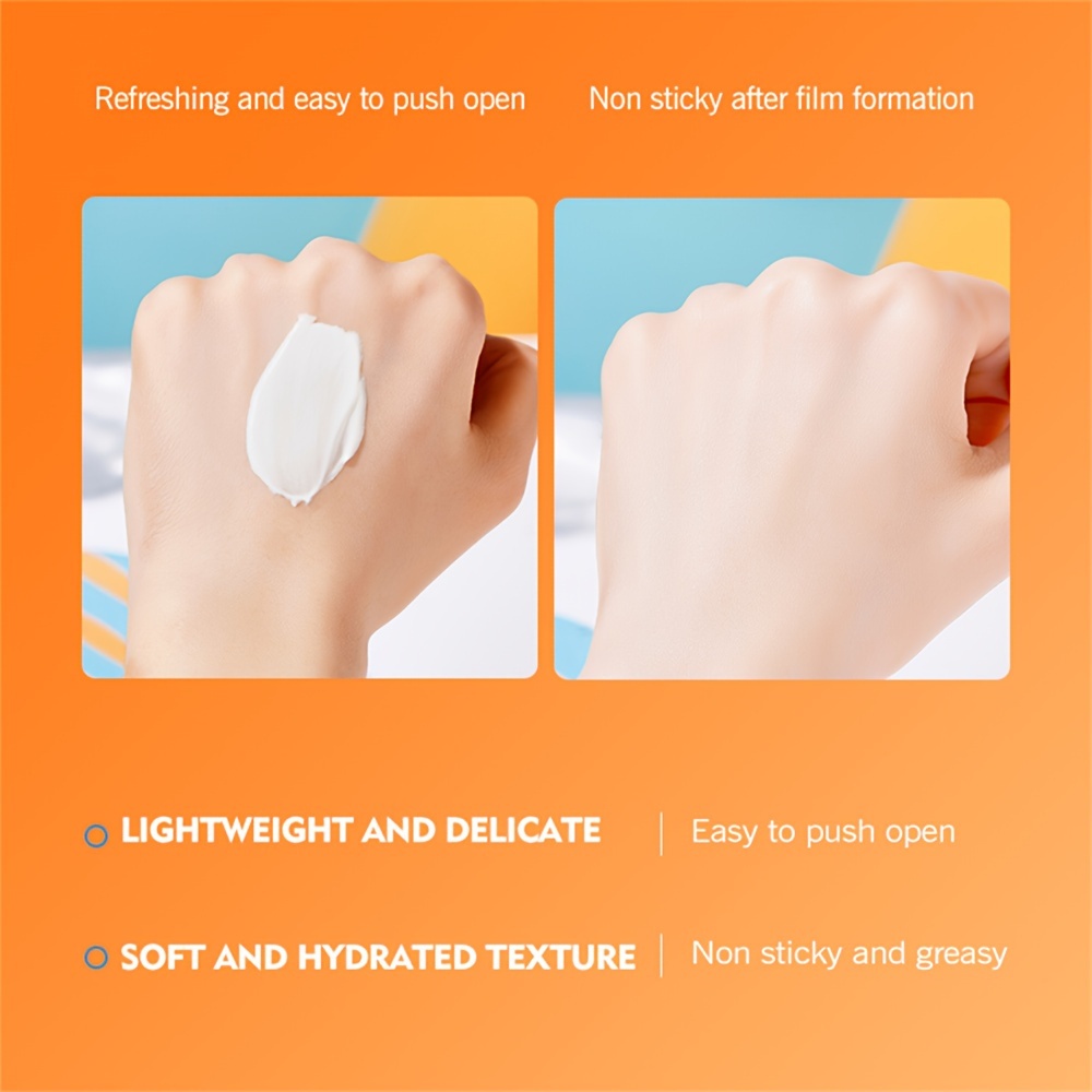 SPF50+ Sunscreen Lotion, Protection, Waterproof & Non-Greasy - Portable Facial Sunblock Cream for Broad Spectrum Shielding, Moisturizing & Refreshing, Less than 1 Fl Oz Capacity, Lightweight Formula for On-the-Go Use, Outdoor Protection | Sleek Lotion Design | Waterproof Sunscreen, Sunscreen for Trave