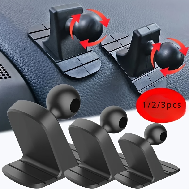 

1pc Support de Téléphone Portable pour Voiture Base à Tête de Balle Base de de Bord Montage à Ventouse Antidérapant Clip de Sortie d'Air Accessoires de Voiture