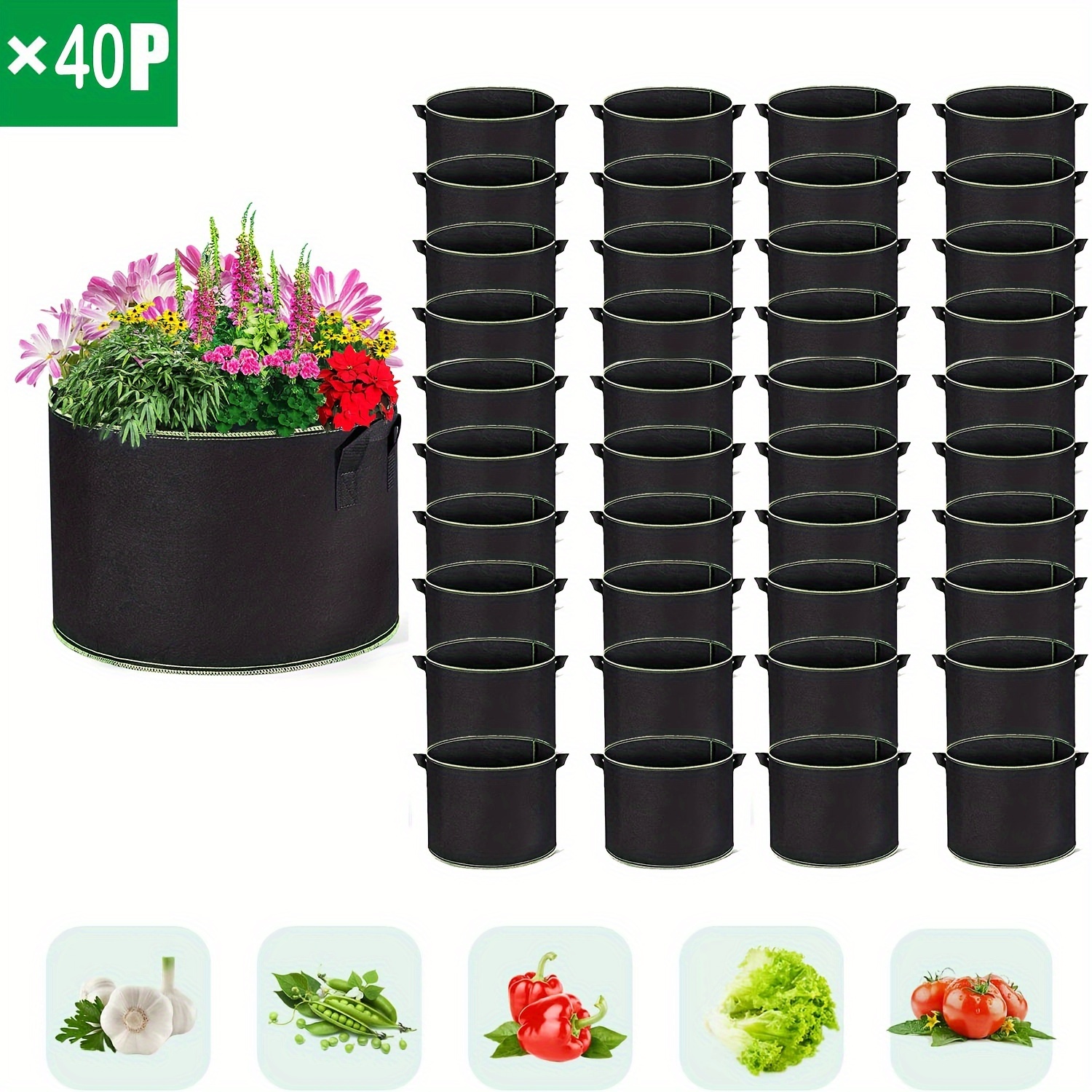 15-gallon round elevated planter bag for vegetables - large garden grow bag  with plant stand, potatoes & outdoor gardening - patio, lawn & garden - Temu