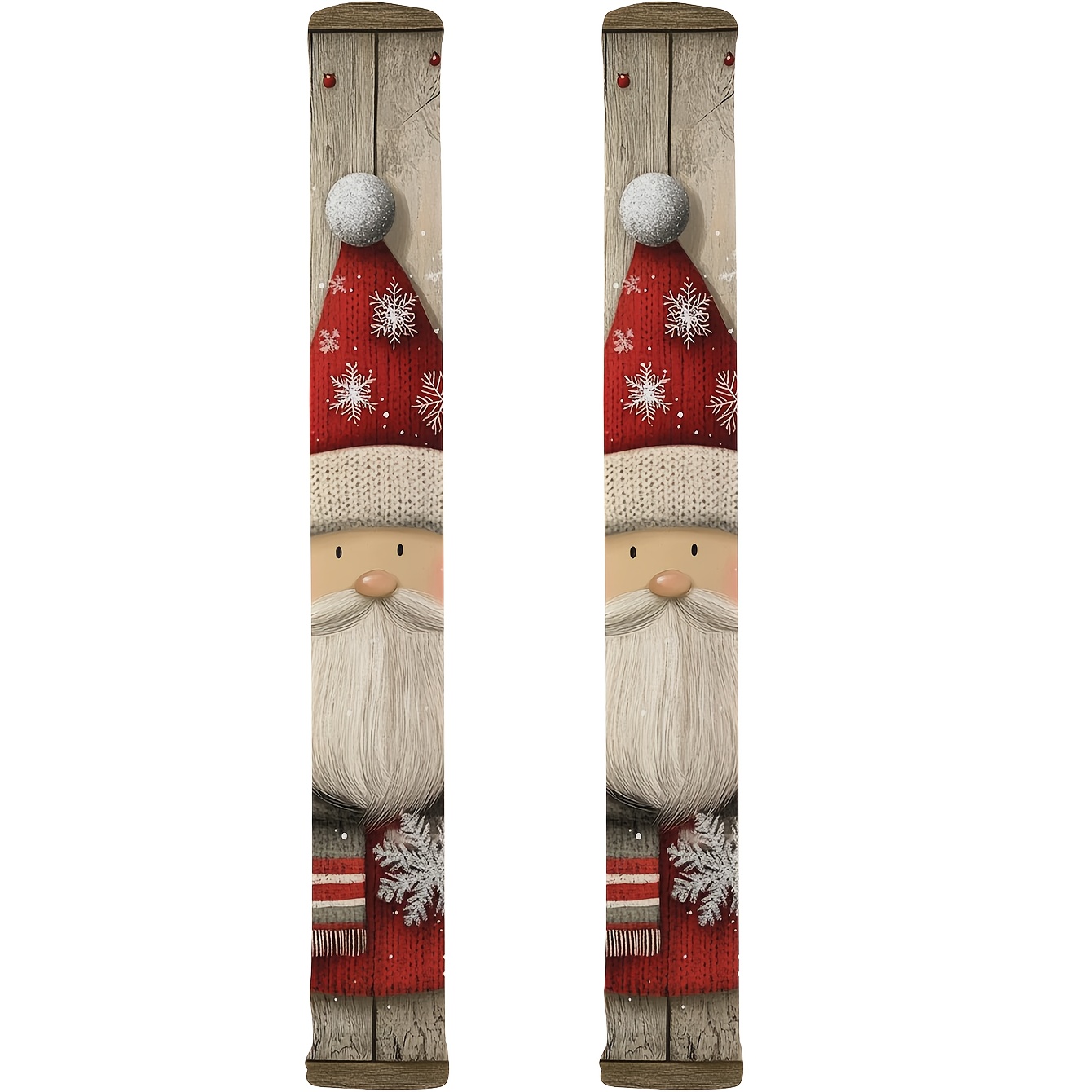 TEMU 2 pièces de protège-poignées de porte à thème de Noël (2D, motif de Noël), adaptés aux réfrigérateurs, portes de micro-ondes, fours vapeur,