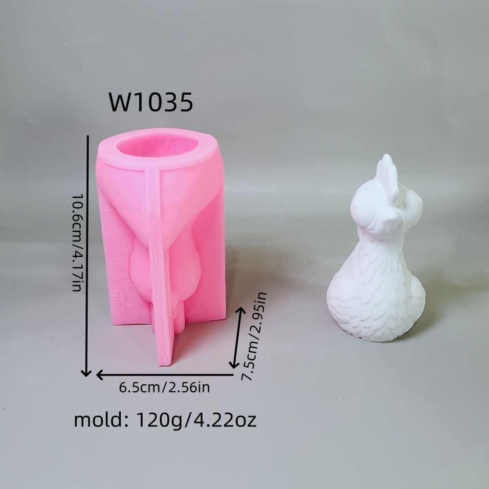 Image of Resin Silicone Mold Thin Necked Chicken 3d Decorative Silicone Mold Diy Candle Silicone Mold Gypsum Decorative Silicone Mold Home Decoration Epoxy Resin Mold120 W1035