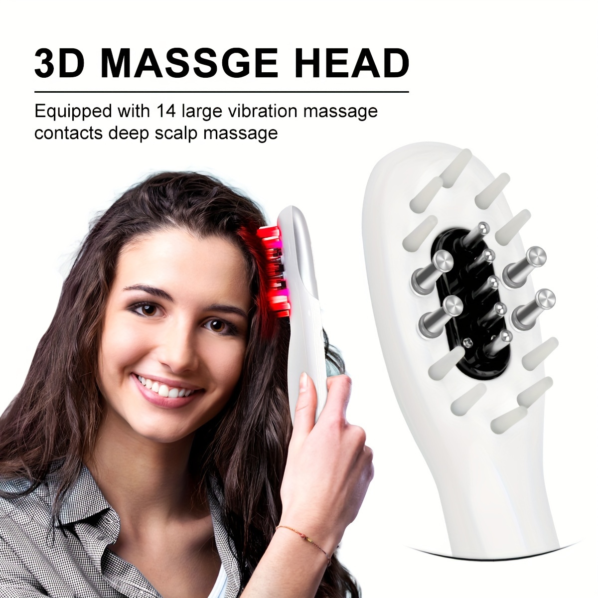 

Led Comb Portable Massage Comb Oil Massager Comb