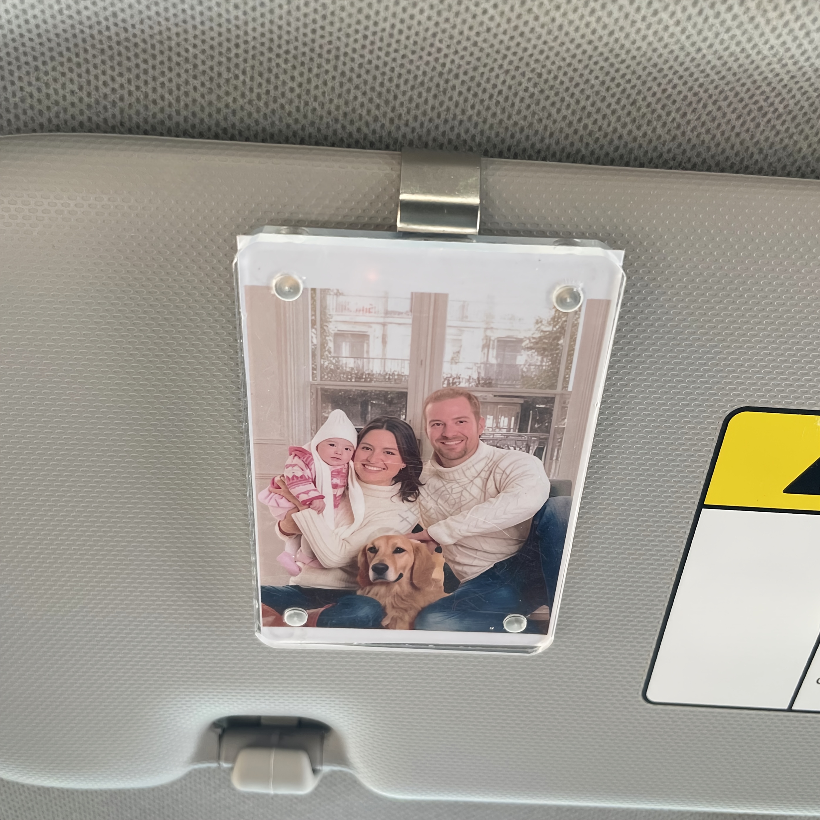 CARFIB Lot De 2 Supports Magnétiques Pour Cadre Photo De Voiture