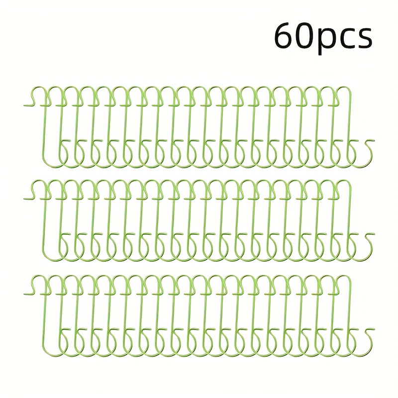 TEMU 60pcs Christmas Ball Decoration Hook | Decorative Hanger Christmas Tinsel Silvery Red And Green Hooks | Suitable For Christmas Tree Decoration