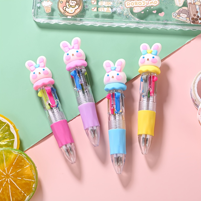 26pcs colorful pens in one 4 in 1 cute ballpoint pen birthday gift   design cute pens party gifts school   cute designs classroom reward prizes valentines day gifts Product details 1
