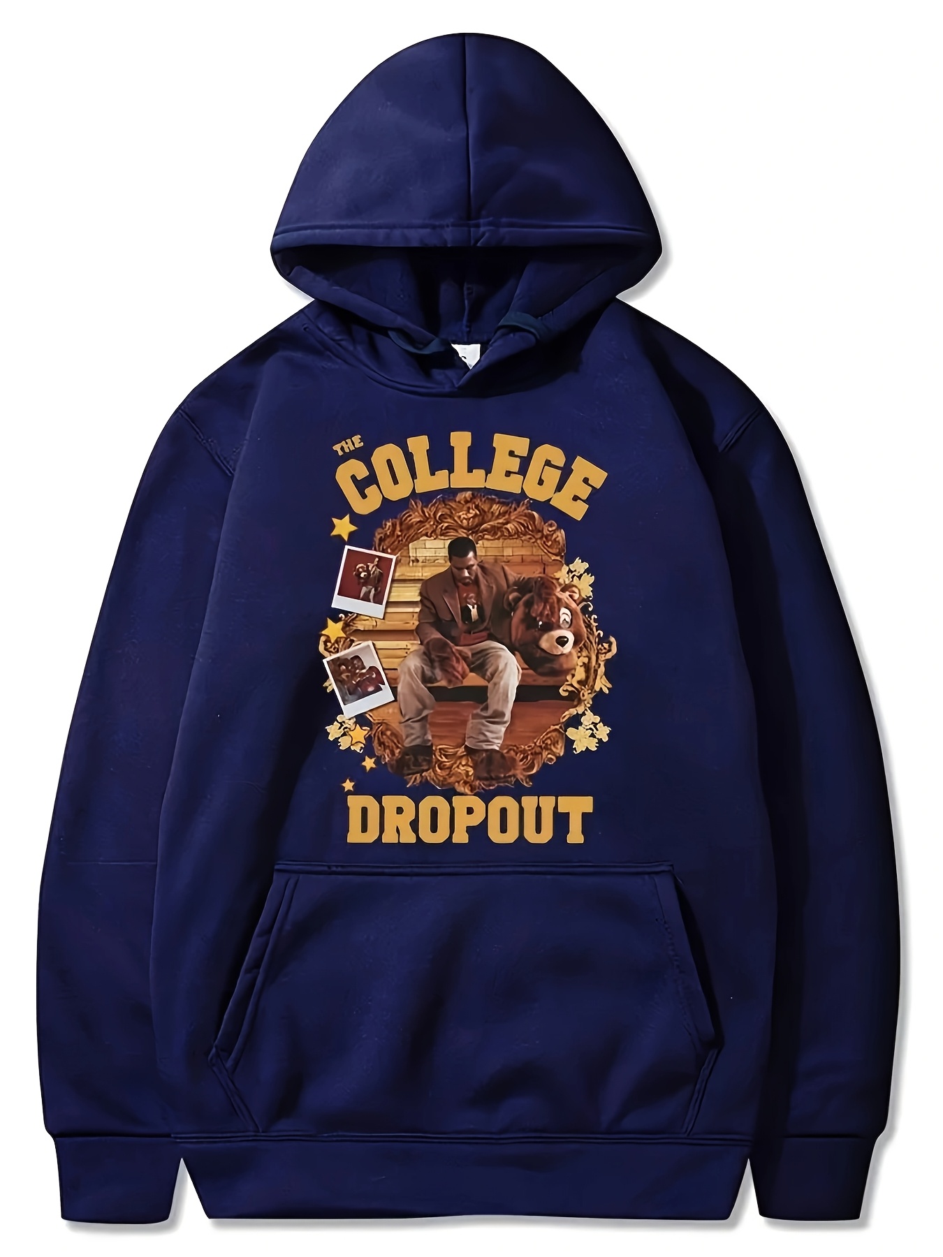 mens college album graphic hoodie oversized Temu Canada