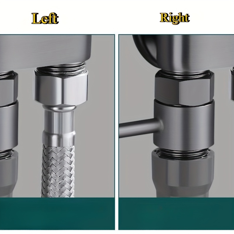 1 set stainless steel household toilet spray gun one in and two out toilets toilet valve booster nozzle flusher details 8