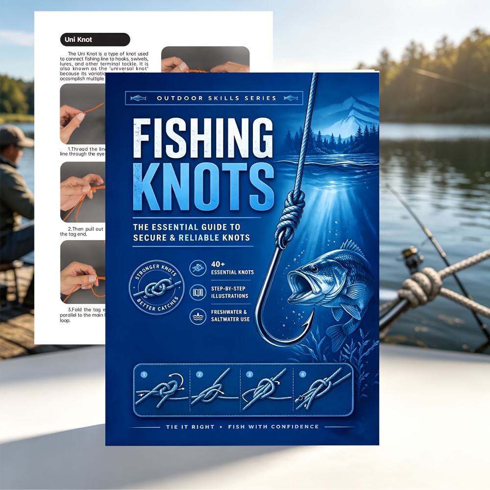 Image of Fishing Learning Notebook, Suitable For Fishing Beginners, Outdoor Skills Manual, For Office Workers Who Enjoy Outdoor Activities