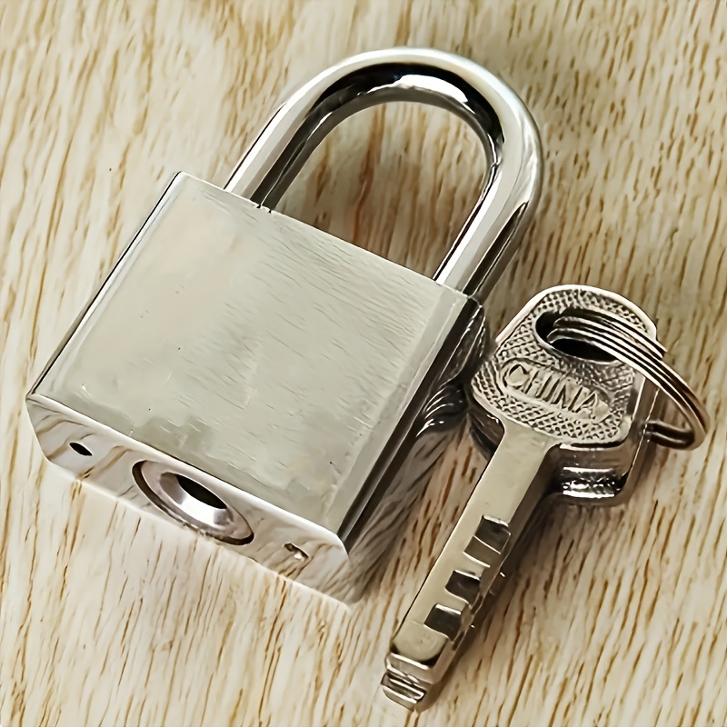 TEMU Metal Heavy-duty Stainless Steel Padlock - Rust-proof, Waterproof, Ideal For Dormitories, And , Padlock Waterproof