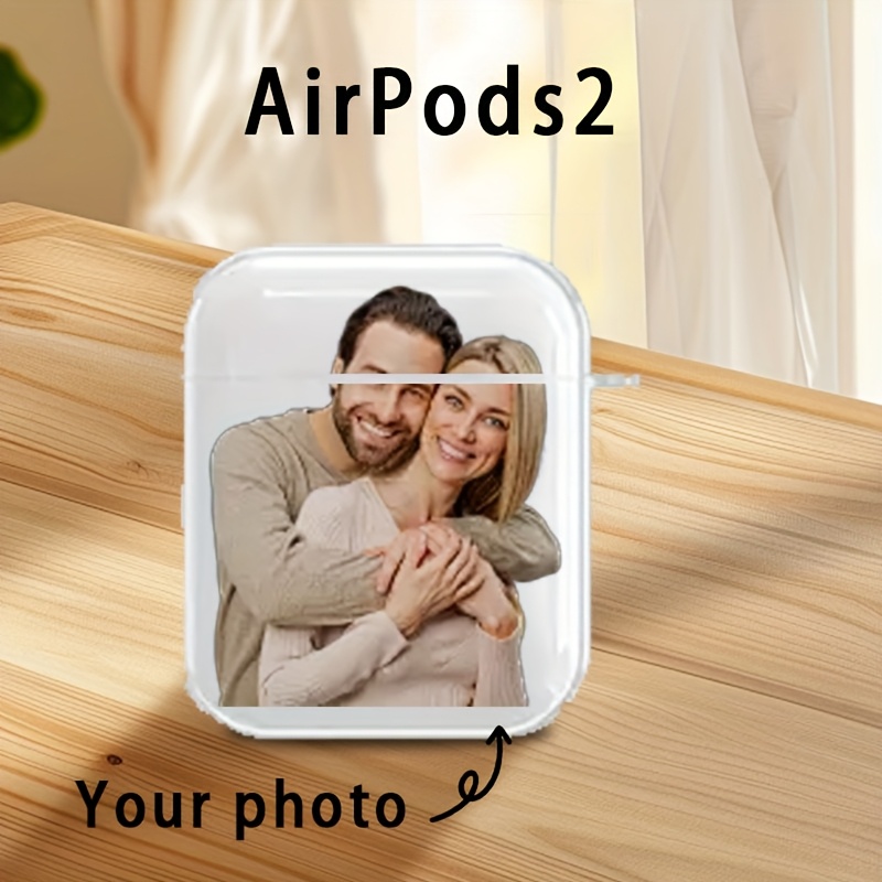 TEMU Custom Picture Transparent Earphone Case, Suitable For /3/4/pro/, Personalized Tpu Protective Cover, Dustproof And Shockproof, Supports Pattern