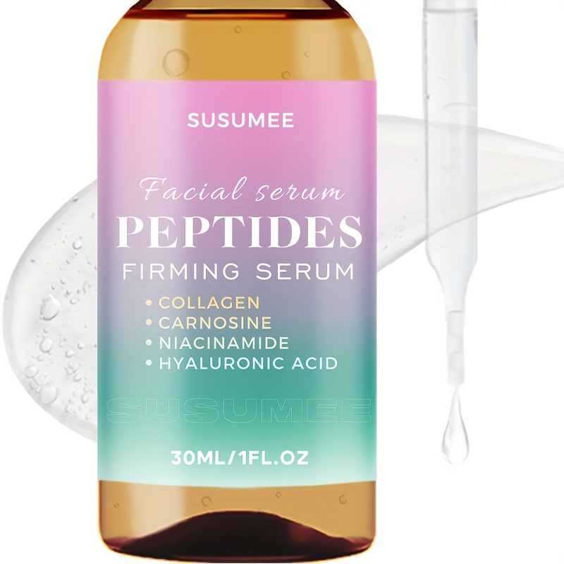   peptide firming serum with collagen carnitine niacinamide hyaluronic acid 30ml 1fl oz alcohol free fragrance all light beige types hydrating   elegant   dropper applicator niacinamide serum