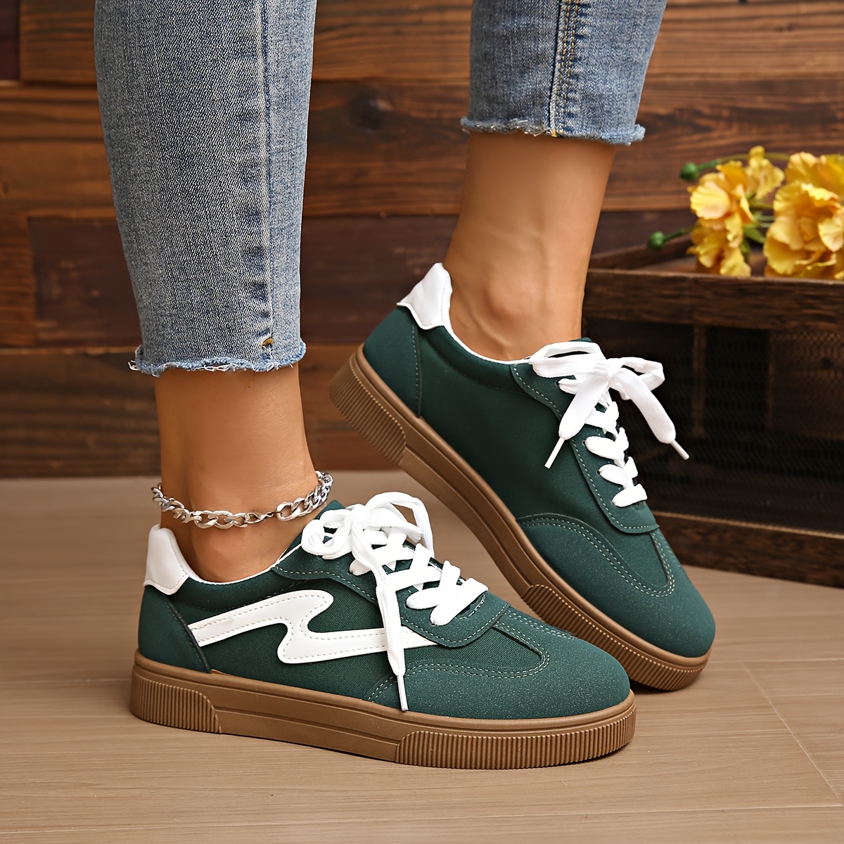 женские модные кроссовки на шнуровке с низким верхом, удобные повседневные кроссовки для тренировок, подходят для ежедневной носки, кроссовки с плоской подошвой, универсальные легкие дышащие кроссовки с круглым носком, идеальны для повседневного использования, закрытые кроссовки для прогулок, модные 3