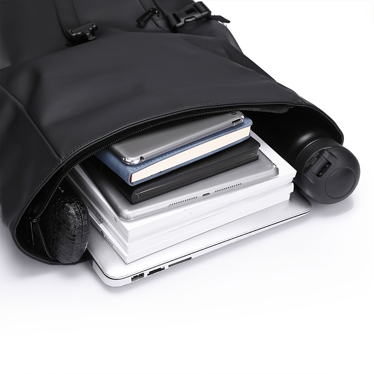 Roll-top Backpack 2025 New Fashion Trend Large-capacity Travel Backpack Commuting Computer Bag Men