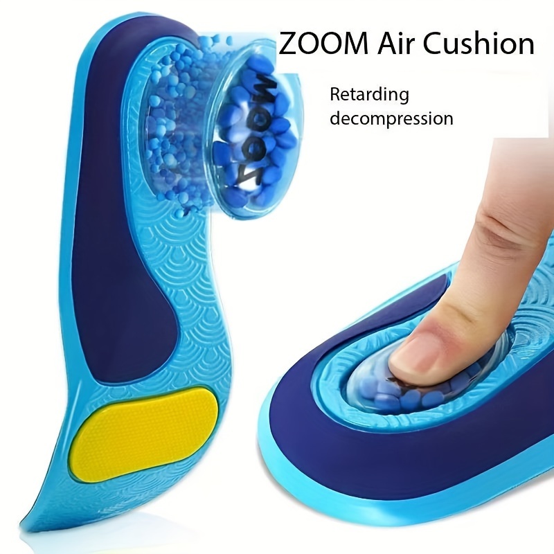 Air Cushion Athletic Insoles Shock Absorption Breathable Sweat-absorbing Unisex