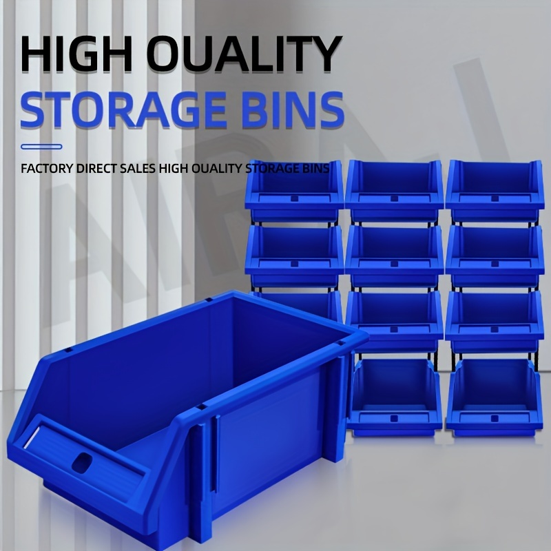 

4- Airaj Plastic Tool Storage Bins - Hanging & Stacking Organizer For , , - , , No Battery Needed