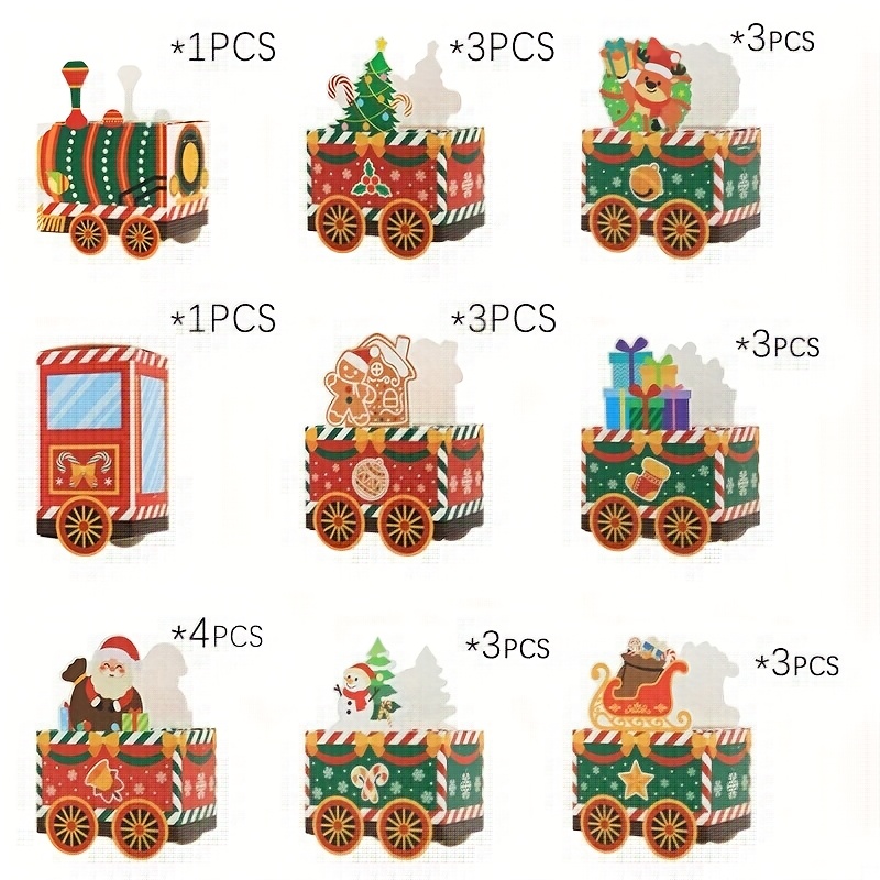 Gift For Her/him 24 Vacant Advent Calendar Containers To Stuff, 24 Days Of Christmas Countdown Gift Party Box Packs Featuring A Design For Holiday Decorations