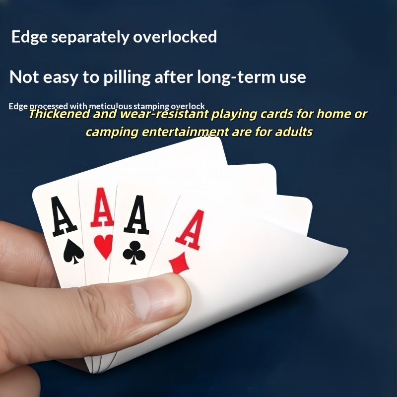 Thickened Wear-Resistant Adult Paper Playing Cards, One Deck