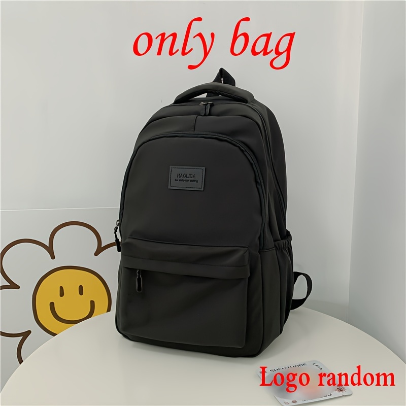 E-shop Einfacher vielseitiger INS Campus-Stil Rucksack, Uni-Farben Großvolumiger Schülerrucksack Reise-Laptop-Rucksack