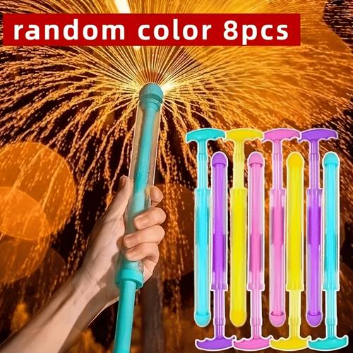 8pcs, 8-Pack, Firework Water Guns, Random Color Style, Romantic High-Pressure Fountain Style Water Guns, Suitable for Party Games And Pool Photo Props, Beach Camping Essential, Birthday Gift, Recording Happy Moments, Sharing Beautiful Memories