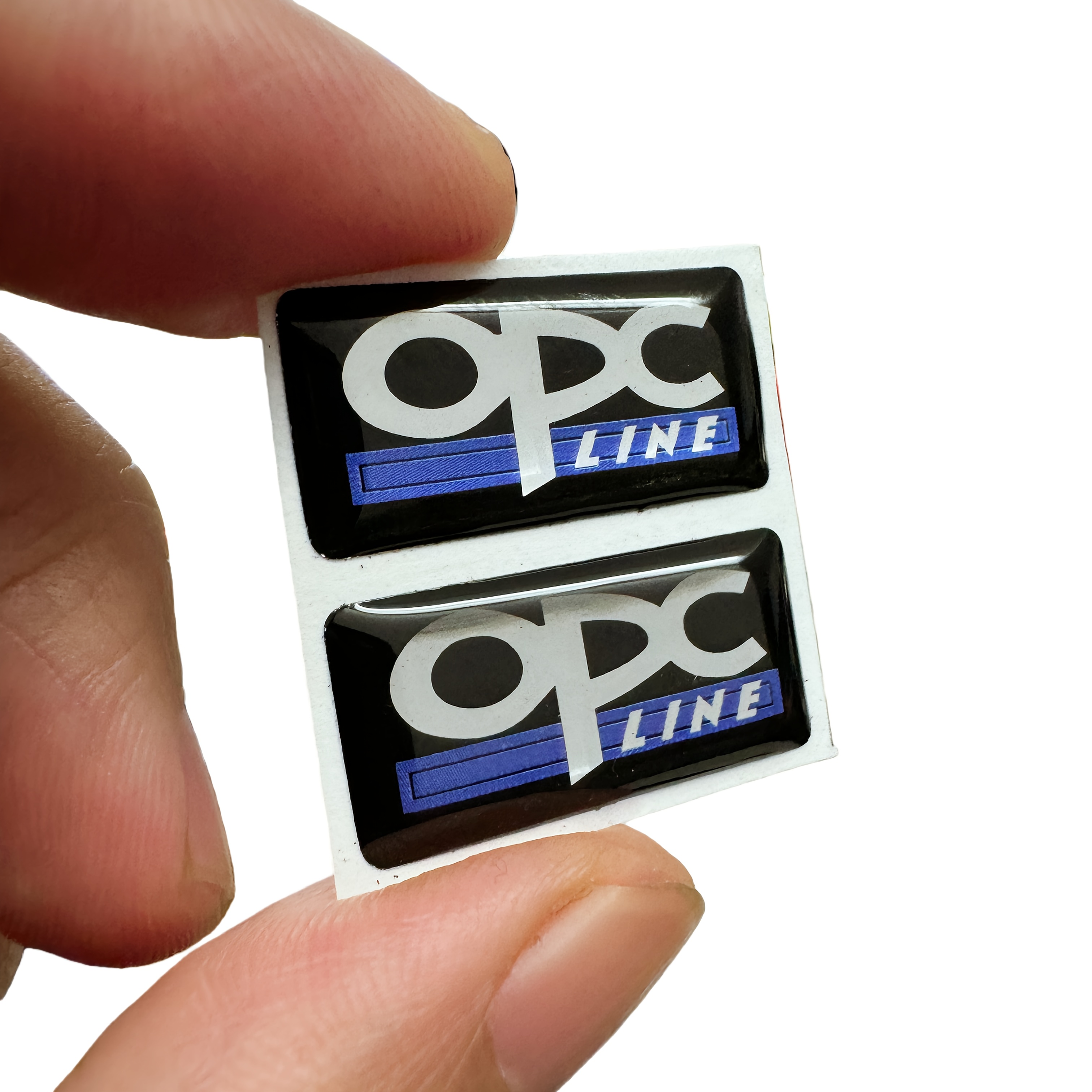 2pcs Car Stickers Opc Line Automotive Badge Emblem Decals For Vehicles Additions