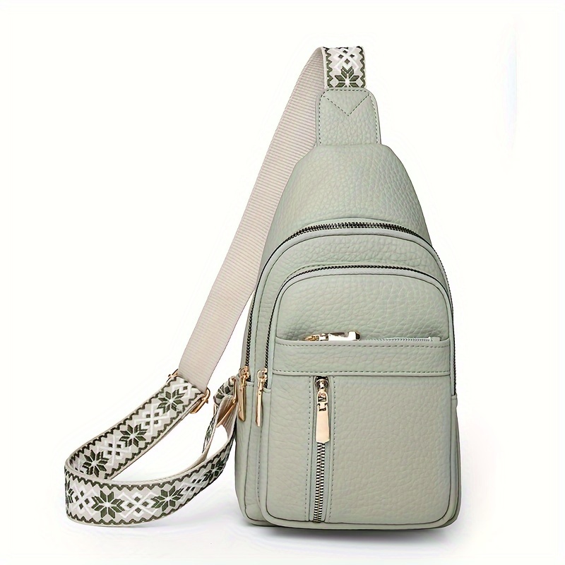 women's vintage sling bag adjustable strap multi pocket - Temu