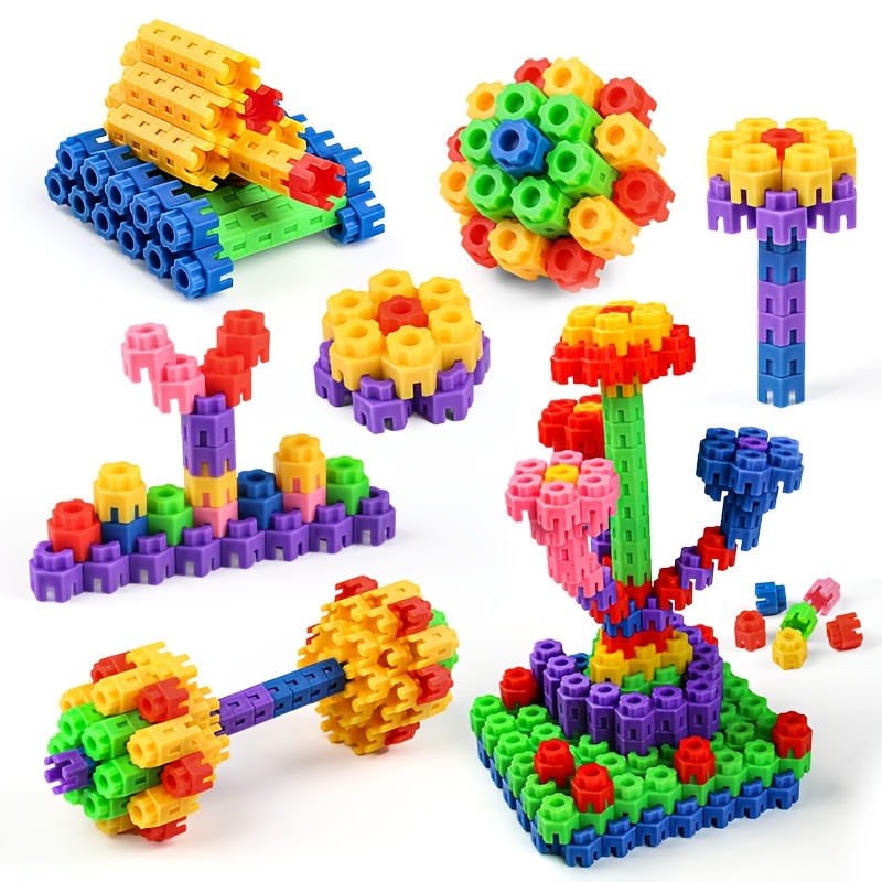 110pcs Colorful Building Blocks Educational Toy Set, Large Particle Castle