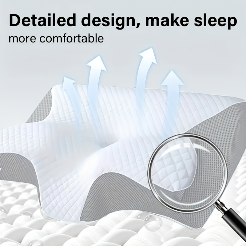 Neck Pillow, Memory Foam - Contoured Neck Pillow, Slow Rebound, Relaxation Neck Pillow, Bedding For Back And Side Sleepers, Suitable For Sleeping , Gift For Elders And Parents
