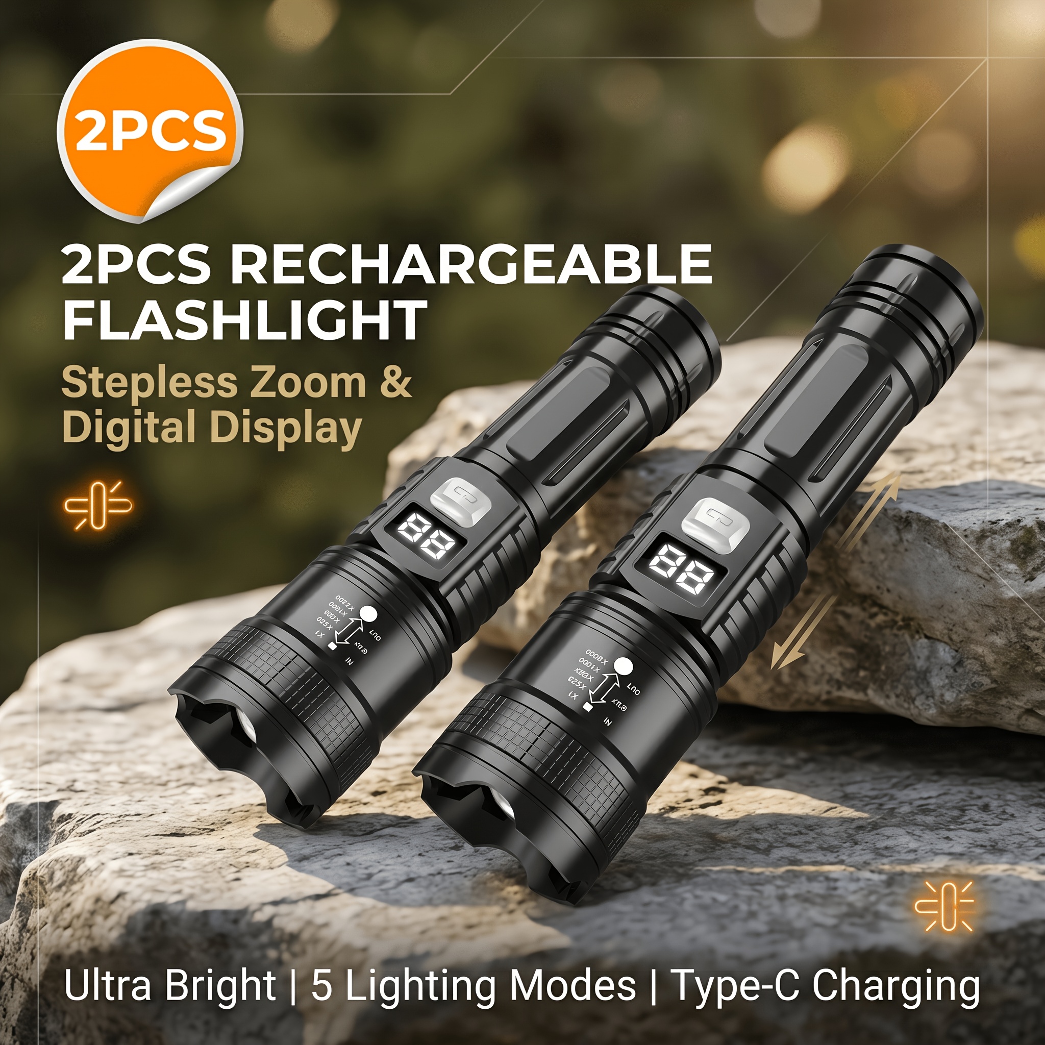 Image of Two-pack High-- High- Flashlight