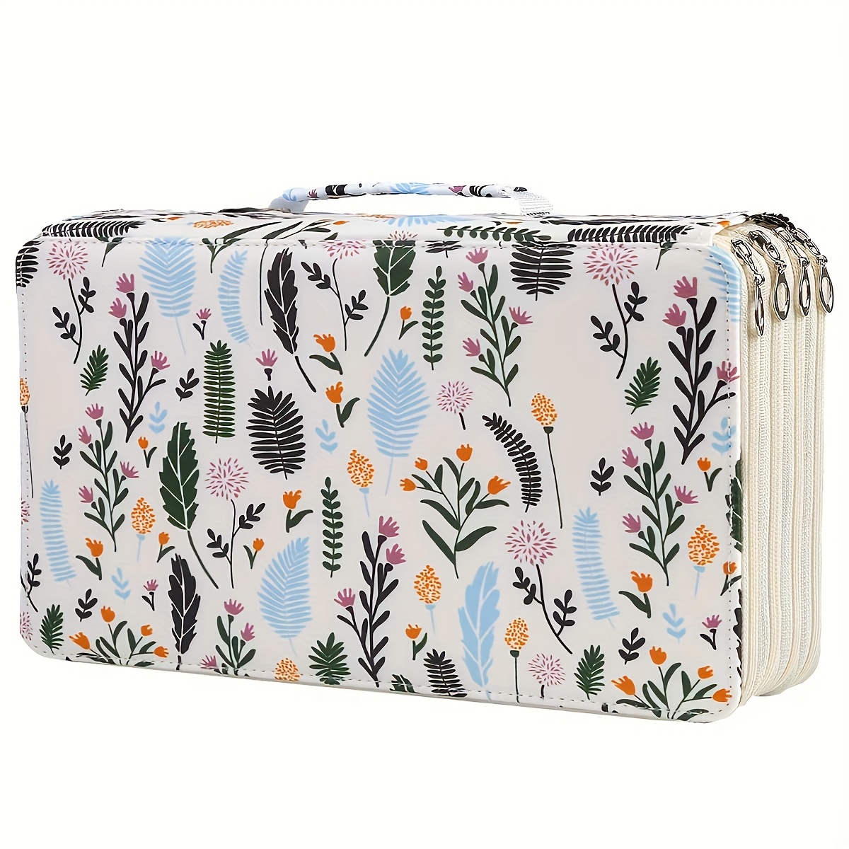 TEMU Grande Trousse à Crayons Artiste 300 Fentes - Compatible avec Crayons, Marqueurs, Crayons de Couleur - Organisateur en Tissu avec 300