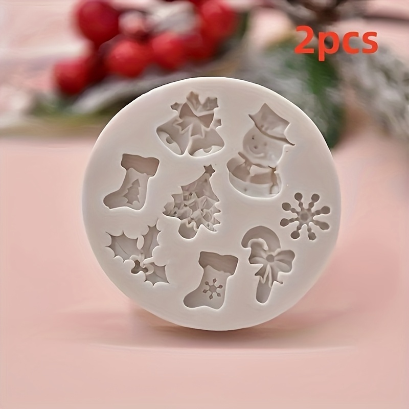 TEMU 2pcs Candle Making Kit With Christmas Silicone Molds