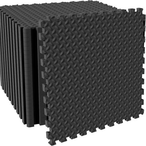 36pcs interlocking exercise mat eva foam floor tiles gymnastics mats suitable for professional gyms fitness equipment cushioning mats and play mats 11 8 inches 11 8 inches black 35 valentines day gift