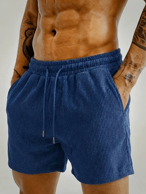 pantaloni scurți casual pentru bărbați, pantaloni de jogging pentru bărbați, material tricotat din catifea