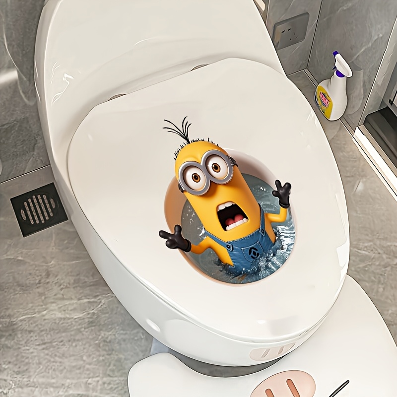 

Fun Minions Ocean Theme Series Toilet Seat Stickers Toilet Seat Wall Bathroom Stickers Decoration Add A Fun To Your Bathroom Pvc Material Inches * 11.23 Inches Essential Bathroom Decoration For Home