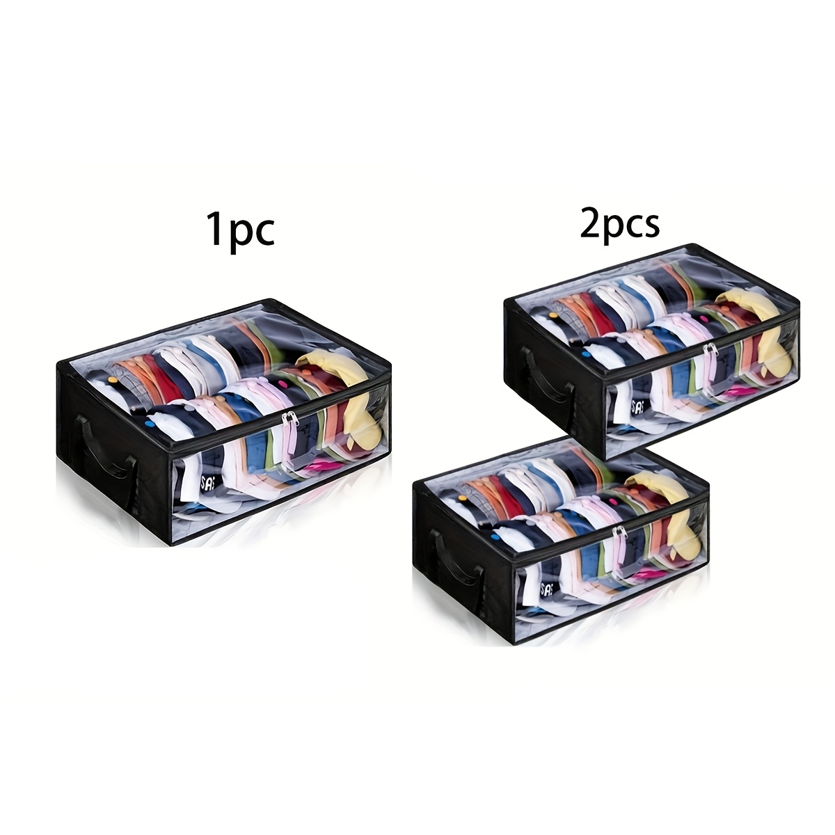 

2pcs/1pc Hat Bag, For Hat Types, Clear Plastic And , Organizer For In And