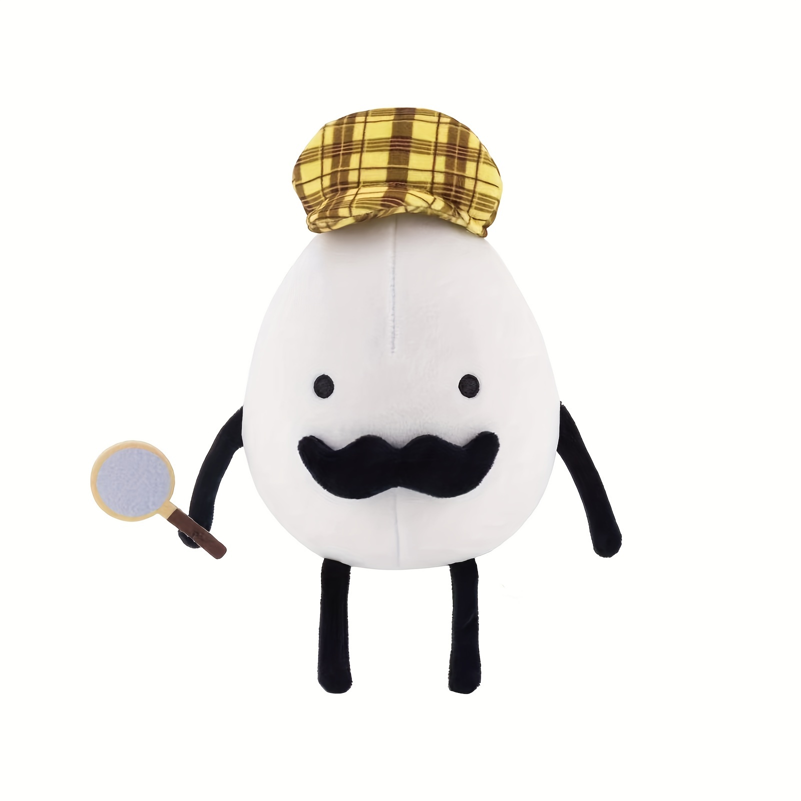 

Cute Detective Egg Plush Toy: Long Legged Egg Stuffed Animal, Perfect Gift For Friends, Christmas Or Halloween Decorate Room