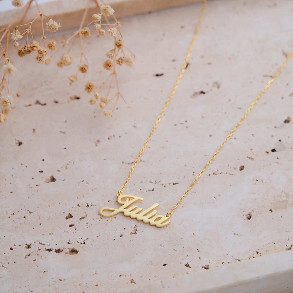 Custom Handwritten Name Necklace with Cursive Script