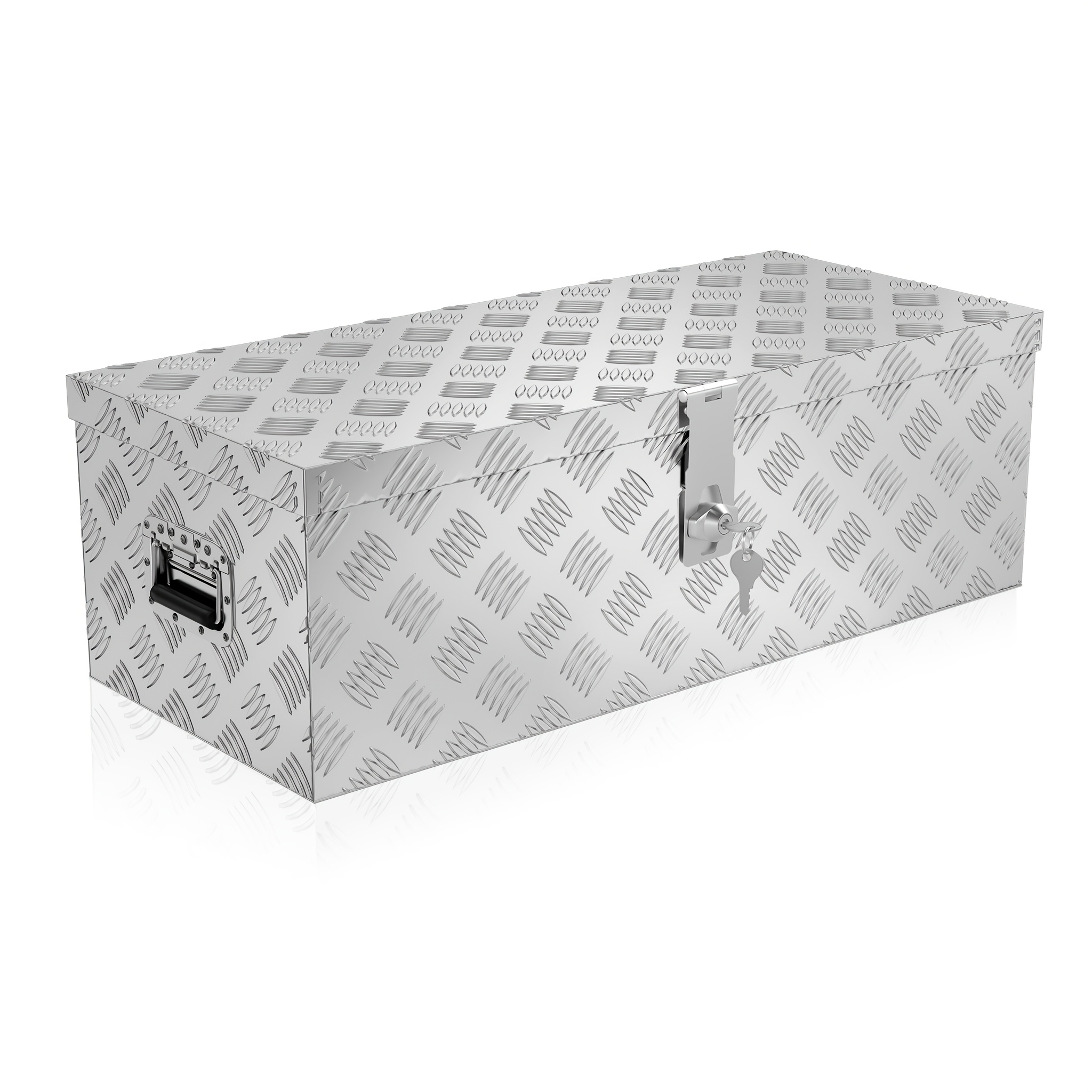 Aluminum Storage Container, Suitable For Car Trailers And Commercial Vehicles, In Sizes 38l, 60l, 80l, And 170l In Black Or Silvery