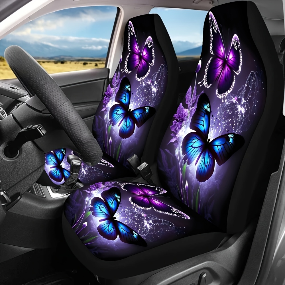 TEMU Set Of 2 Design Car Seat Covers, Suitable For Men And Women, Most Vehicles Including Cars, Suvs, And Trucks. Washable Front Seat Protectors Are And Perfect For