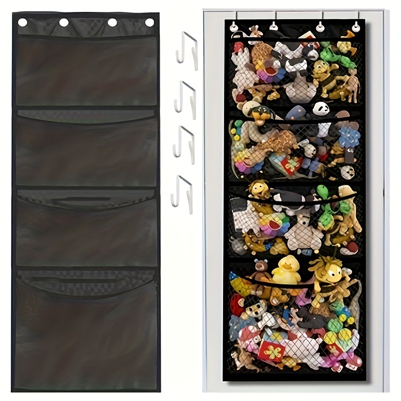 

Hanging Stuffed Animal Storage Bag Organizer, Breathable Net, For Bedroom/living Room/closet, Christmas/halloween/thanksgiving Gift