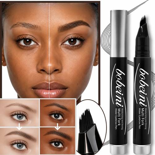 hydrating enhancing multi branch eyebrow pencil 24 hour waterproof eyebrow pencil with 3d fluffy brush head for quick curling and filling multi bristle for clear realistic eyebrow shapes