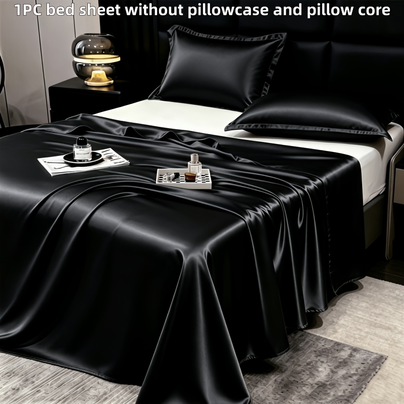 TEMU 1 drap facile à mettre, luxueux, de couleur unie, léger, et confortable, idéal pour les dortoirs familiaux, et lavable en machine