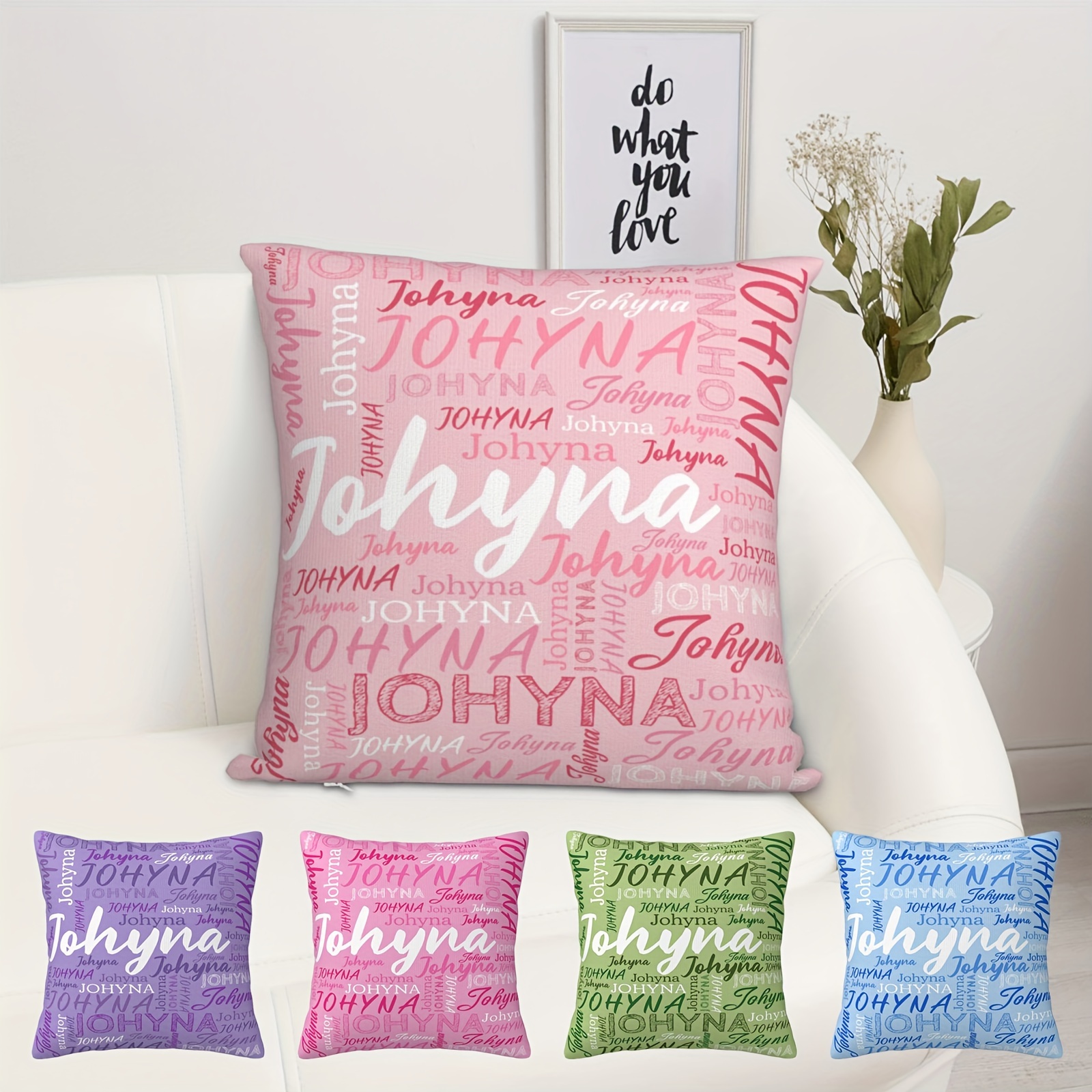 

1pc, , Personalized Sofa For Mom And , Christmas And Housewarming , Knitted Polyester