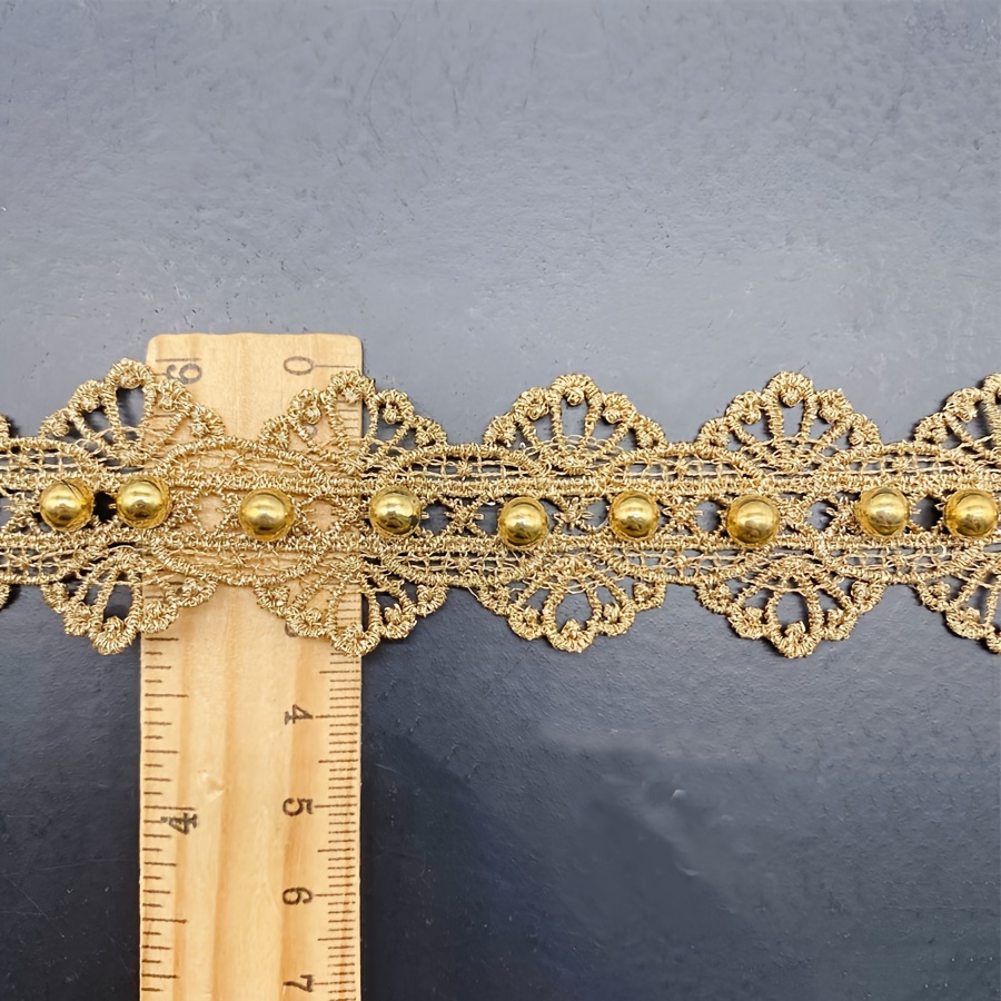 Bilateral Beaded , Hollow Lace Trim, Decorative Supplies