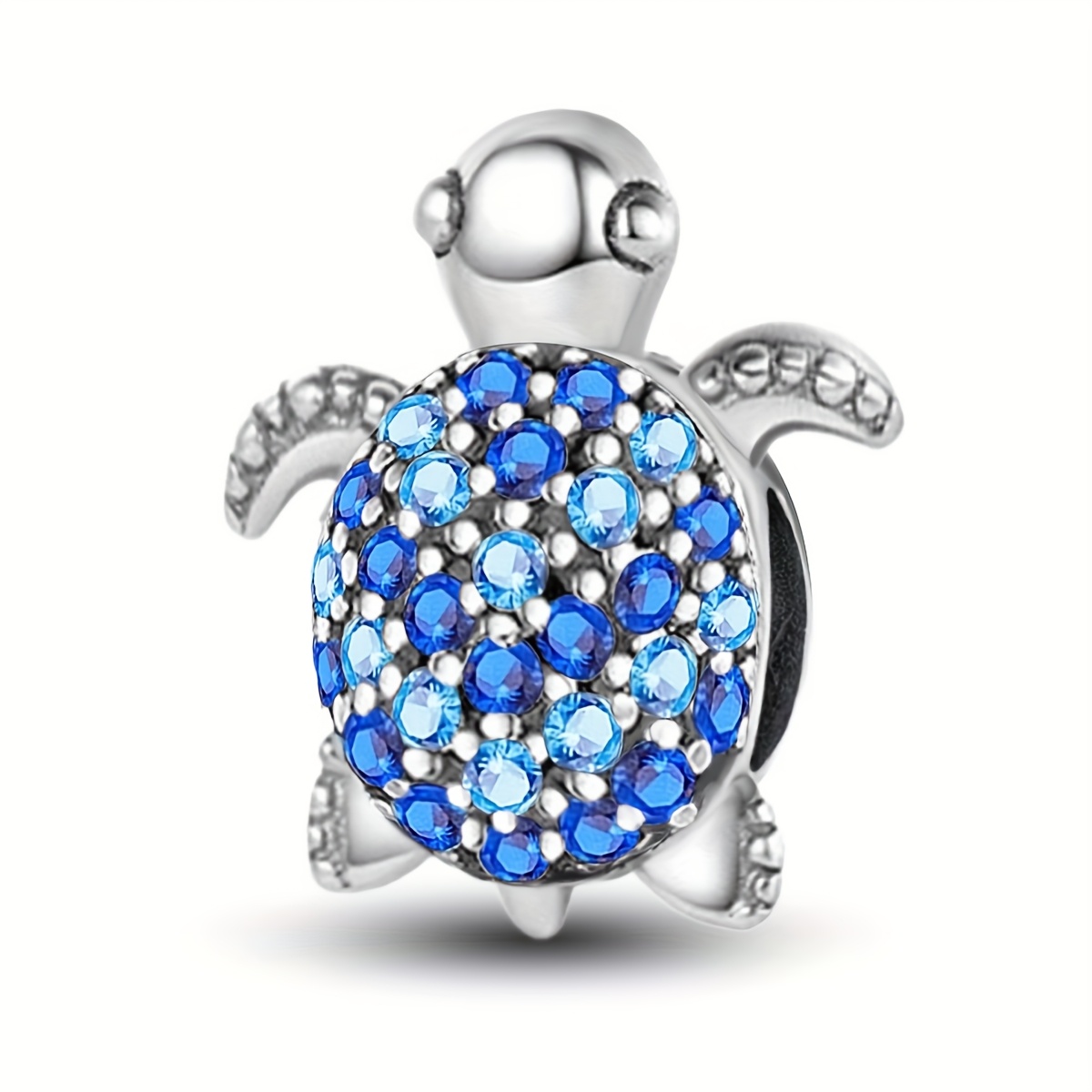 E-shop Funkelnde Schildkrötenperle, 925er vergoldenete Perle passend für Armband, Armreif, Schmuckherstellung, Geburtstag, Valentinstag,