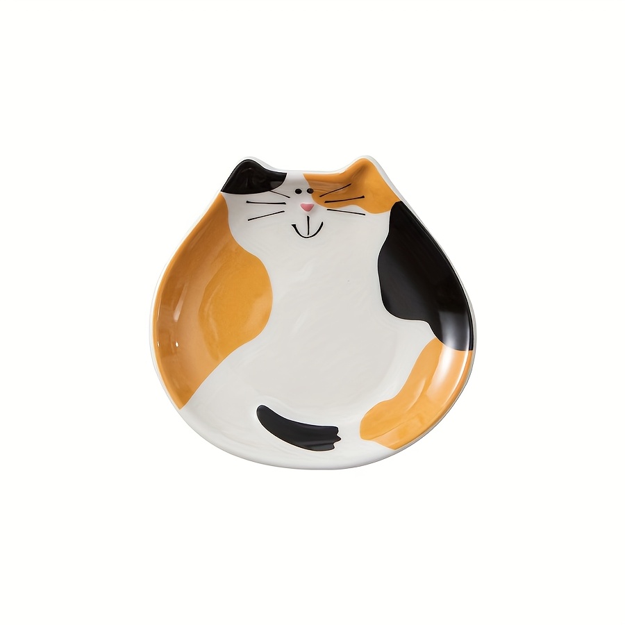 A Ceramic Spoon Rest For , Featuring A Cute , Perfect For Autumn. This Cooking Spoon Holder Is Suitable For Kitchen Countertops And Makes A Unique Cat-shaped Kitchen Accessory