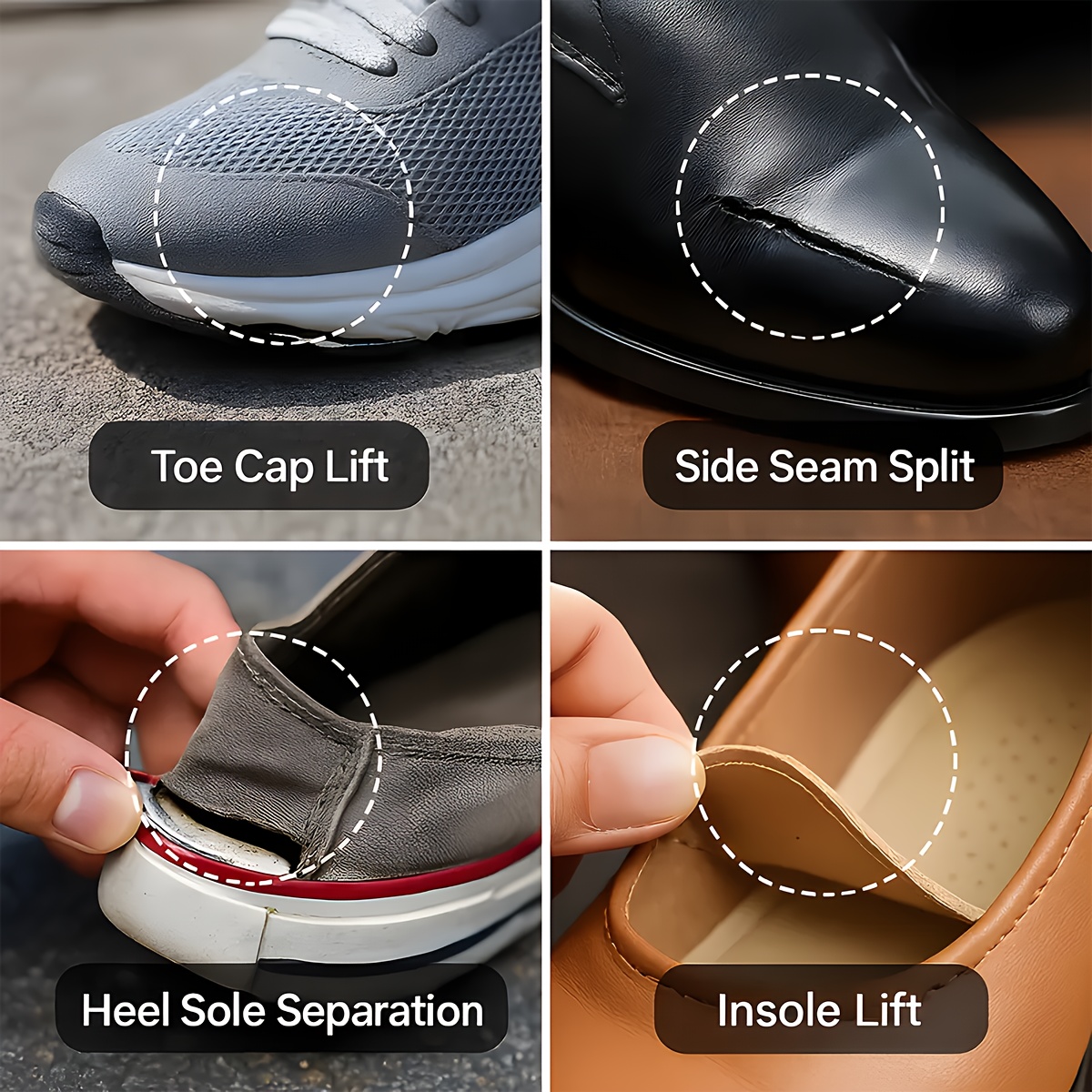 strong soft shoe repair     heat resistant leak proof wrinkle free   suitable for sports shoes artificial leather resin crafts easy and precise nozzles durable bonding suitable for shoes Product details 5