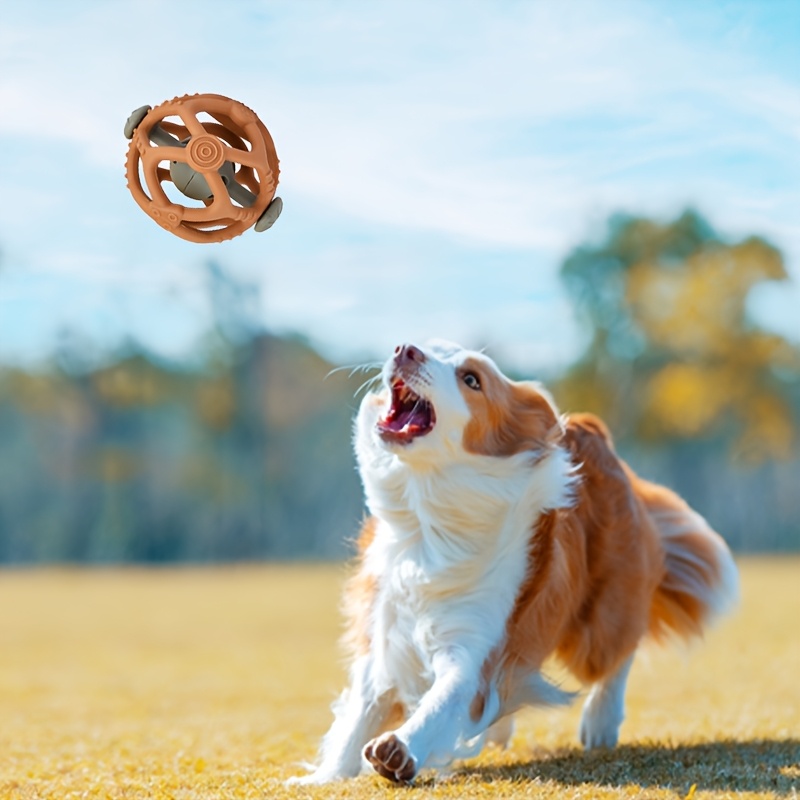 Interactive Pet Bell Ball - Bouncing, Chew-Resistant Self-Toy for Cats and Dogs, Training & Playtime Fun with Multiple Colors Available