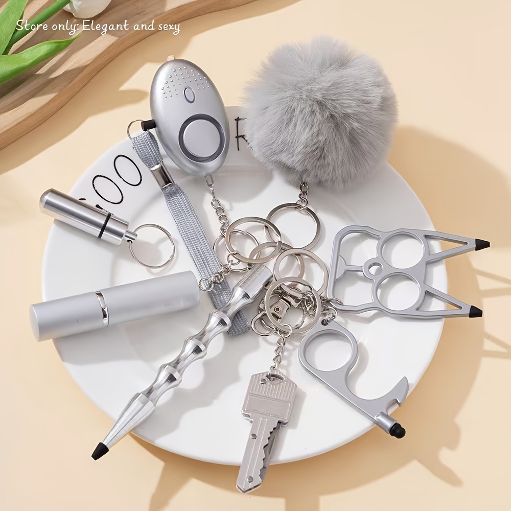 

8pcs Chic Stainless Set For Women - Includes Perfume , Water Bottle, Alarm & More - Ideal Gift , Colleagues, Moms,