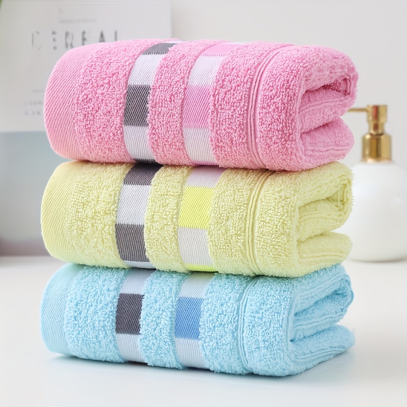 

3pcs -absorbent Towels - -dry, Non-shedding , For Bathroom & Gym Use, Washable, -, & , 380 Gsm