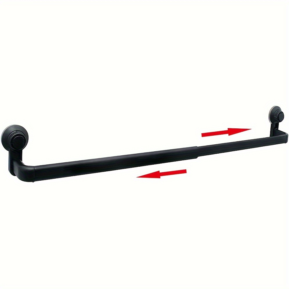 

1pc Adjustable Towel Bar, Towel Rack For Bathroom, Wall Mounted Towel Holder, Suction Cup Towel Bar, Bathroom Accessories, Bathroom Storage And Organization